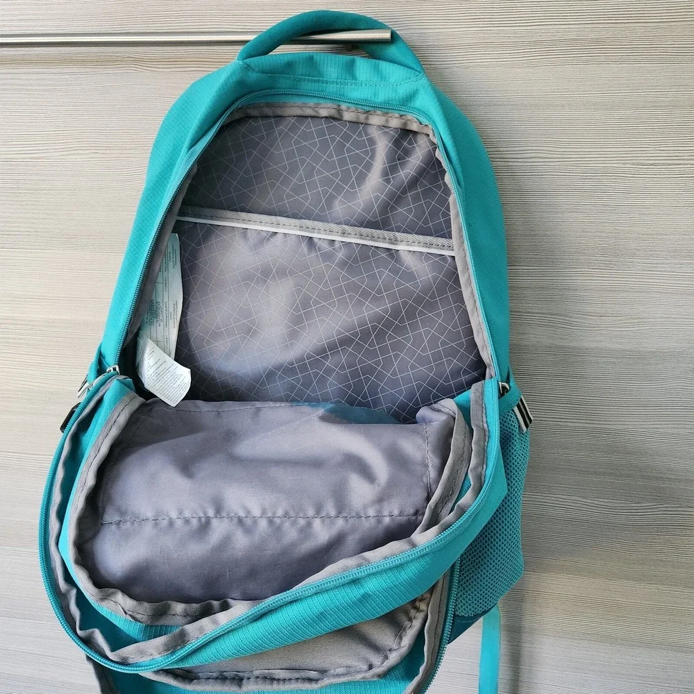 High Sierra Ripstop Multi-Compartment Backpack Turquoise Teal Reflective Bag